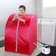 TheLAShop Portable Sauna Tent Steam SPA w/ Chair Remote Rose Red 2L Image