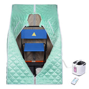 TheLAShop Portable Sauna Tent Steam SPA w/ Chair Remote 2L Image