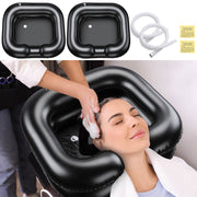 TheLAShop Shampoo Bowl Inflatable Hair Wash Sink for Home Salon 2-Pack Image