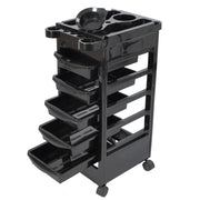 TheLAShop 5-Drawer Color Tray for Hair Salon Trolley Cart on Wheels Image