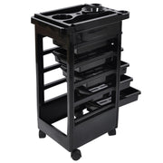 TheLAShop 5-Drawer Color Tray for Hair Salon Trolley Cart on Wheels Image