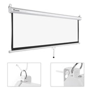 TheLAShop 72" Projector Screen Manual Pull Down 4:3 (57"x43") Image