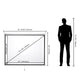 TheLAShop 72" Projector Screen Manual Pull Down 4:3 (57"x43") Image