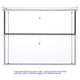 TheLAShop 72" Projector Screen Manual Pull Down 4:3 (57"x43") Image