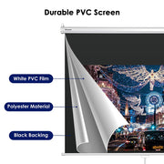 TheLAShop 72" Projector Screen Manual Pull Down 16:9 (63"x35") Image