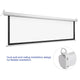 TheLAShop 92" 16:9 Electric Projector Screen (80"x46") Image