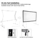 TheLAShop 120" 16:9 Portable Outdoor Projector Screen w/ Frame Freestanding Bag Image