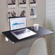 TheLAShop Wall-Mounted Floating Desk Folding Table 24"x16", Black Image