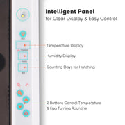 TheLAShop 36 Egg Incubator Automatic Turn Temp Humidity Control Image