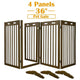 TheLAShop 4-Panel 80x36 Folding Gate-n-Crate Convertible Pet Gate Barrier Image