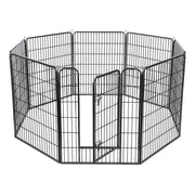 TheLAShop Heavy Duty Dog Kennel Playpen 40"H 8-Panel 22sq. Ft Image