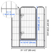 TheLAShop Heavy Duty Dog Kennel Playpen 40"H 8-Panel 22sq. Ft Image