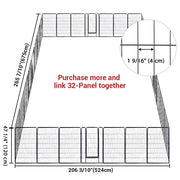 TheLAShop Heavy Duty Dog Kennel Playpen 47"H 8-Panel Image