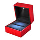 TheLAShop Double-Ring Box with Light for Engagement Wedding Birthday, Red Image