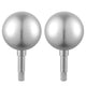 TheLAShop Flagpole Ball Topper Ornament Flagpole Accessories 2ct/pk, Silver Image