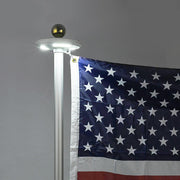 TheLAShop Flagpole Light Solar Powered Top Mount D9/16" Image