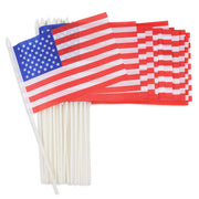 TheLAShop 8"x5" Small American Flag with Stick for Yard(12ct/24ct), 24ct/pack Image