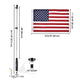 TheLAShop 3ft Lighted Flag Pole RGB with Remote 2ct/PK Image