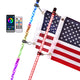 TheLAShop 3ft Lighted Flag Pole RGB APP & Remote 2ct/PK Image