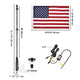 TheLAShop 3ft Lighted Flag Pole RGB APP & Remote 2ct/PK Image