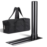 TheLAShop 16"x6" Metal Telescoping Tailgating Flagpoles Tire Stand, Black Image