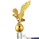 TheLAShop Deluxe Flagpole Eagle Ball Toppers Ornament, Gold Image