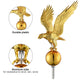 TheLAShop Deluxe Flagpole Eagle Ball Toppers Ornament Image