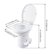 TheLAShop Tall RV Toilet Gravity Flush Soft-Close Campsite Residences Image