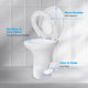 TheLAShop Tall RV Toilet Gravity Flush Soft-Close Campsite Residences Image