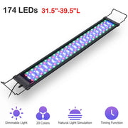 TheLAShop LED Aquarium Lights Plants Reef 32-39" Fish Tank RGBW Image