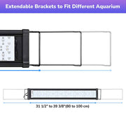 TheLAShop LED Aquarium Lights Plants Reef 32-39" Fish Tank RGBW Image