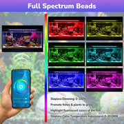 TheLAShop 24 inch Aquarium Light RGB APP & Panel Control Saltwater Freshwater Image