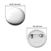 TheLAShop Backpack Pins Badge Parts 500ct/Pack (1", 1 1/4", 2 1/4" Options), 1 inch Image