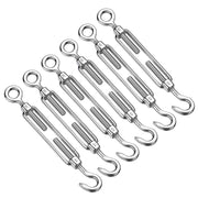 TheLAShop M6 Hook & Eye Turnbuckle 6pcs Duty Wire Rope Tension Image