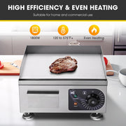 TheLAShop Electric Griddle Countertop Flat Top Grill 14" 1500W 110V Image