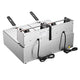 TheLAShop Deep Fryer Commercial Dual Basket 24L/6.4Gal Oil, 5000W Image