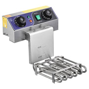 TheLAShop Deep Fryer w/ Oil Drain Timer Comml. Dual Basket 6.2Gal, 3000W Image