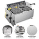 TheLAShop Deep Fryer Commercial 220V Dual Basket 6.4Gal Oil 7200W Image