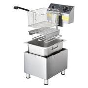 TheLAShop Deep Fryer Single Basket 3.2Gal Oil 120V 1800W Image