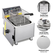 TheLAShop Deep Fryer Single Basket 3.2Gal Oil 120V 1800W Image