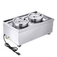 TheLAShop 14 Qt. Food Warmer for Soup Buffet Dual Pots with Drain Image