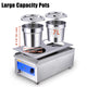 TheLAShop 14 Qt. Food Warmer for Soup Buffet Dual Pots with Drain Image