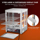 TheLAShop 3 Tier Food Warmer Comml. Countertop Pizza Cabinet 15x15x20 Image