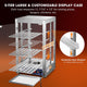 TheLAShop 5 Tier Food Warmer Comml. Countertop Pizza Cabinet 15x15x28 Image