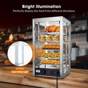 TheLAShop 5 Tier Food Warmer Comml. Countertop Pizza Cabinet 15x15x28 Image