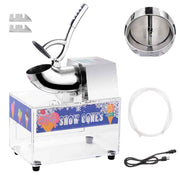 TheLAShop 440lbs/h Block Ice Shaver Fluffy Snow Cone Machine Acrylic Box Image