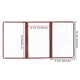 TheLAShop 8-1/2"x14" Clear Restaurant Menu Cover Folder Triple 30ct/pk Image