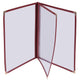 TheLAShop 8-1/2"x11" Menu Covers Plastic Menu Holders 6 View 60ct/pk, Red Image