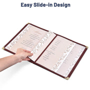 TheLAShop 8-1/2"x11" Menu Covers Plastic Menu Holders 8 View 40ct/pk Image