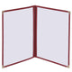 TheLAShop 8-1/2"x11" Clear Restaurant Menu Cover Folder Double 30ct/pk, Red Image